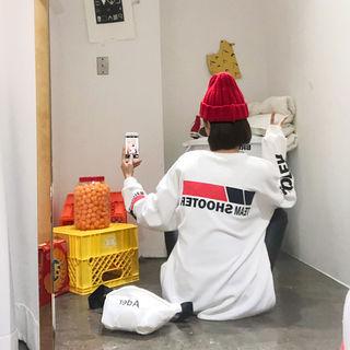 Oversized Lettered Pullover