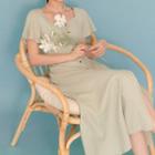Heart-shape Short-sleeve Dress