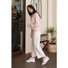 Wide Straight-cut Cotton Pants