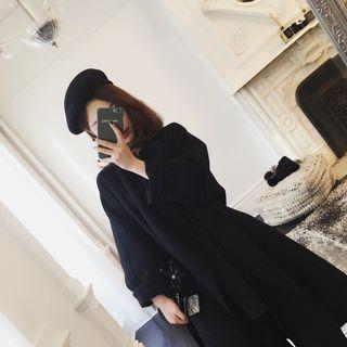 Waist-tied Tweed Coat