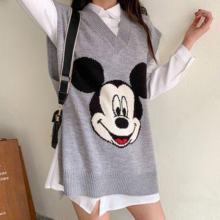 Mickey Mouse Sleeveless Knit Top