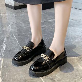 Chained Patent Loafers