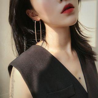 Alloy Oval Earring