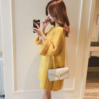 Wide-sleeve Boxy Sweater