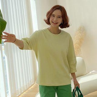 Balloon-sleeve Pastel Top