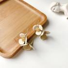 Petal Alloy Earring 1 Pair - White - One Size