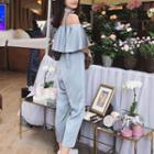 Ruffled Off-shoulder Jumpsuit