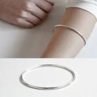 925 Sterling Silver Bangle 925 Silver - Silver - One Size