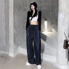 Tie-dyed High Waist Wide Leg Pants