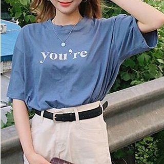 You Re Printed Short-sleeve Top