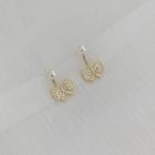 Faux Pearl Bow Ear Jacket 1 Pair - Gold - One Size