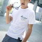 Couple Short-sleeve Lettering T-shirt