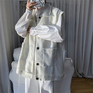 Button-up Pocketed Vest