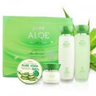 Esfolio - Pure Aloe Nature Fresh Skin Care Set: Toner 150ml + Lotion 150ml + Cream 60g + Soothing Gel 120ml