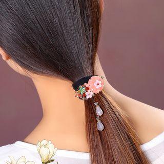 Retro Resin Flower Hair Tie