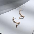 Alloy Swirl Dangle Earring 1 Pair - Gold - One Size