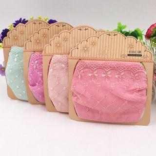 Flower Embroidered Mask