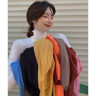 Turtleneck Skinny T-shirt In 10 Colors