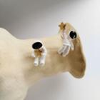 Asymmetrical Astronaut Stud Earring / Clip-on Earring