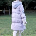 Flower Embroidered Midi Padded Coat