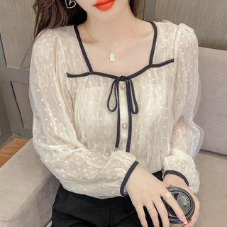 Lace Embellished Blouse