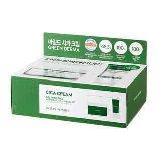 Nature Republic - Green Derma Mild Cica Cream Special Set 12 Pcs