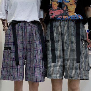 Cargo Plaid Shorts
