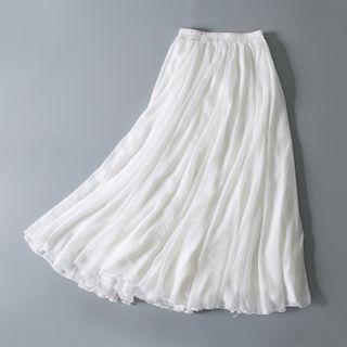 Mesh Maxi Skort White - One Size