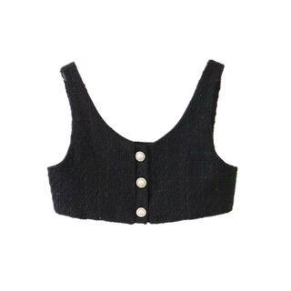 Faux Pearl Cropped Camisole