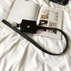 Faux Leather Mini Belt Bag Black - One Size