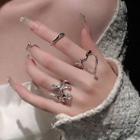 Irregular / Polished / Chained Alloy Ring / Set