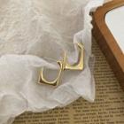 Open Square Alloy Earring