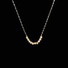 Disc Pendant Alloy Choker 1pc - Gold - One Size