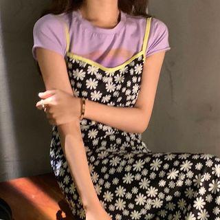 Printed T-shirt / Floral Print Dress