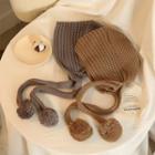 Long Scorpion Earmuffs Knit Hat