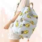 Pineapple Print Canvas Backpack