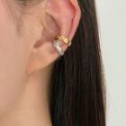 Sterling Silver Asymmetrical Cuff Earring