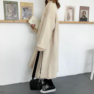 Notch Lapel Cardigan Coat