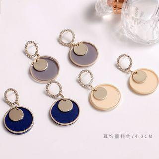 Disc Rhinestone Earring