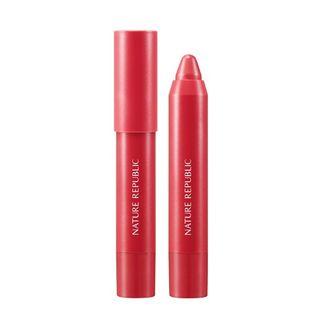 Nature Republic - Eco Crayon Lip Velvet - 5 Colors #03 Hibiscus