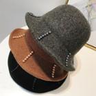 Beaded Knit Bucket Hat
