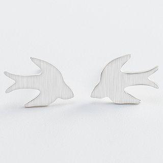 925 Sterling Silver Swallow Earring