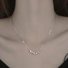 Bean Pendant Sterling Silver Necklace Necklace - Silver - One Size