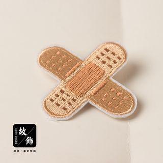 Embroidered Bandage Hair Clip Hair Clip - Brown - One Size