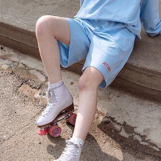 [actirable] Letter Bermuda Sweatshort