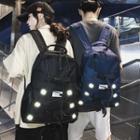 Reflective Buckled Canvas Backpack