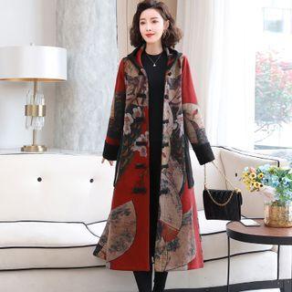 Print Single Breasted Coat