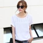 Floral Panel Short-sleeve T-shirt