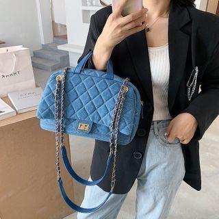 Canvas Quilted Crossbody Bag