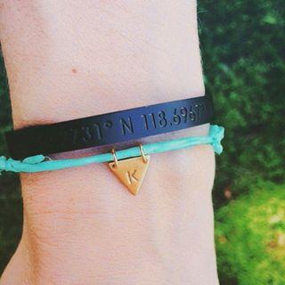 Couple Matching Coordinate Embossed Open Bangle